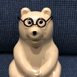 «再販2»しろくま貯金箱用メガネ（ブラウン）