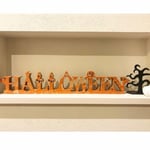 インテリア ハロウィン アルファベットレター    オレンジ 置物 木製