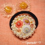 笑顔なお花の展覧会ヘアゴム