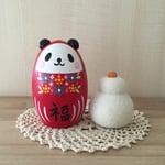 O様ご予約品＊開運お飾り♥パンダ花だるま＊鏡もち針山