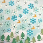 キラキラ雪の結晶クリスマスセット