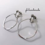 ▲ シンプルシルバーリング  (イヤリング)