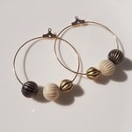 再販・人気・アンティーク風リングピアス/樹脂ピアス/ノンホールピアス/イヤリング