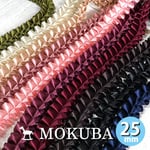 木馬【MOKUBA】立体プリーツサテンリボン　※色を選べます（１色30ｃｍ単位）