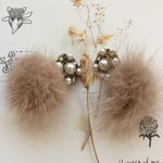 antique cabochonピアス／イヤリング（moca）