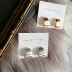 カーブライン＊メタルプレート ピアス／シルバー入荷❤️ 