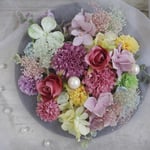 ダブルかすみ草mix髪飾り⚪︎⚪︎