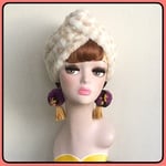 雪ヒョウ ホワイト フェイクファー ヘアターバン スヌード ファー帽子 ヘアバンド もこもこ ふわもこ 秋冬小物