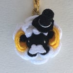 【つまみ細工】髭男爵-黒羊-