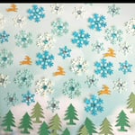 キラキラ雪の結晶クリスマスセット