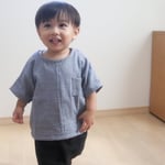 こども、すみくろいろリネン、デイリーパンツ