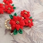 手作りキット★ポインセチア★つまみ細工