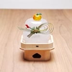 【ry021o様用　受注制作】ムク鏡餅　小　（赤実松）　三方付き　