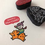 年賀状  はんこセット 2019「HAPPY NEW YEAR!!」
