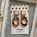 レトロボタン✱輪っかピアス