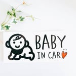 Baby in car ( ベビーインカー )  車ステッカー　ベイビーインカー　出産祝い　【 ベビー2 】