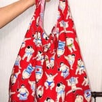 和柄☆ちっちゃくなるエコバッグ☆Lサイズ