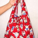 和柄☆ちっちゃくなるエコバッグ☆Mサイズ