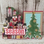くるみ割り人形のクリスマスカード（立体）