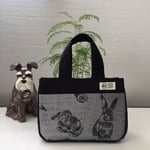 うさぎ柄ミニトートバック
