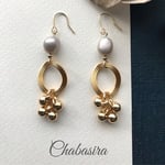 再販 Silver Freshwater Pearl イヤリング  ピアス