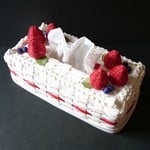 「送料込み」いちごケーキみたいなティッシュボックス