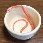 コーンクネークのぐい呑(アルビノストライプ)