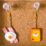 柴犬トースト&ベーコンエッグピアス