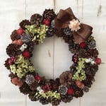 クリスマスリース 野花Lサイズ
