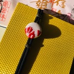白紅博多献上くるみボタンの御朱印帳バンド