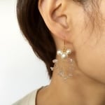 雪花　　ピアス／イヤリング
