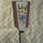 トールペイント　羽子板　グレー
