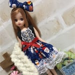 リカちゃん服クリスマスワンピースセット 〜サンタ〜