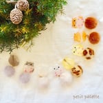 [new]ハムちゃんファーボールピアス(イヤリング対応可能)