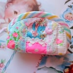hana*ハンドメイド★レトロアニマルのミニミニポーチ♪Pinks★青い鳥さん