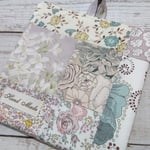 【sale】リバティパッチ＊正方形グラタンマット＊ベージュ