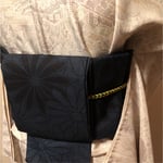半幅帯 着物リメイク(正絹紬)
