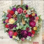送料無料☆ドライフラワーリース