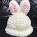 ふんわりモコモコうさぎさん帽子