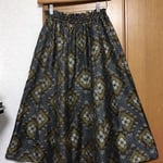 着物リメイク 正絹のＡラインスカート フリーサイズ