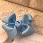 ボリュームが可愛いねじりリボン☆水色