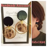 Black✖︎リングファーボールピアス K&K❤︎99