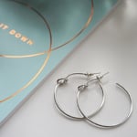 再入荷★シルバー・ノットフープピアス/イヤリング