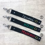 刺繍ネームタグキーホルダー【送料無料】①②③