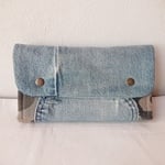 ▲new▲デニムリメイク☆少し大きめな財布♡外カモフラ