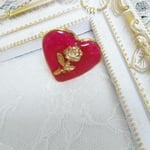 rose heart ring