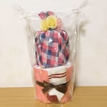 送料無料【男女OKチェック柄】2段おむつケーキ