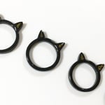 ［受注生産］猫耳リング(黒)のみ