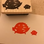 ●再販●小さな親子の亥はんこ★送料無料