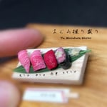 🆕【まぐろ握り四種盛り】1/8scaleミニチュア